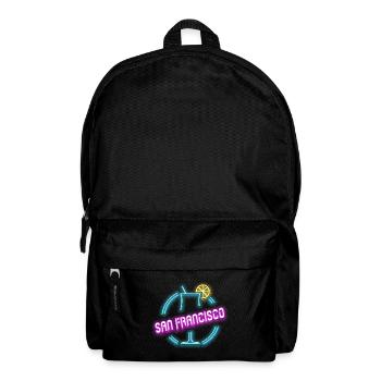 San Francisco cocktail summer design - Backpack - black - Front