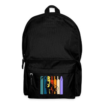 Gorilla Banane Schimpanse - Rucksack - Schwarz - Vorne