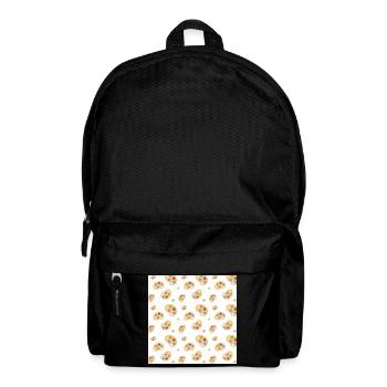Motifs de palette de peinture - Rentrée scolaire - Sac à dos - noir - Devant