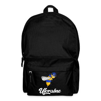 soutenir ukraine ukrainebiene freiheit en bleu-jaune - Sac à dos - noir - Devant