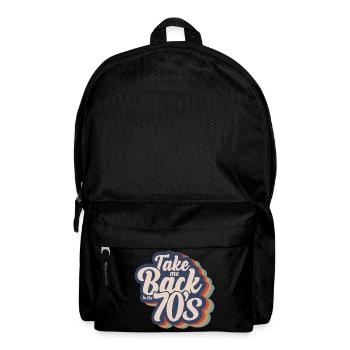 Take Me Back To The 70s - Backpack - black - Front