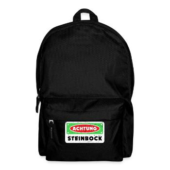 Sternzeichen Steinbock Galaxie Statement Horoskop - Rucksack - Schwarz - Vorne