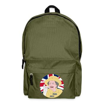 Queen Elizabeth II - 1926-2022 - Rucksack - Olivgrün - Vorne