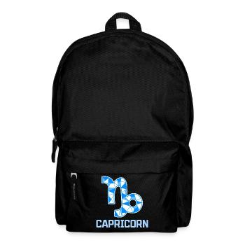 Signe du zodiaque Capricorne Étoile Interprétation Horoscope - Sac à dos - noir - Devant