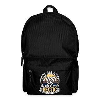 Single Father Single Dad Parents Gift - Backpack - black - Front