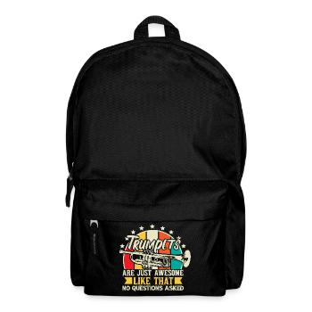 Trompete Trompetenspieler - Rucksack - Schwarz - Vorne