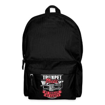 Trumpet Musician Gift - Backpack - black - Front