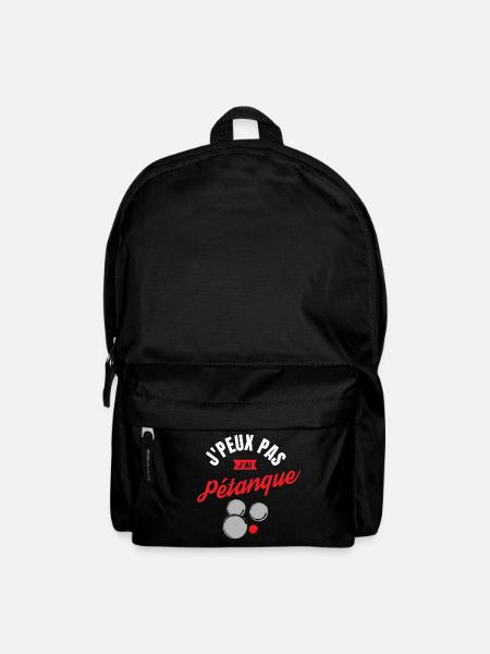 J'Peux pas J'Ai Pétanque - Sac à dos - noir