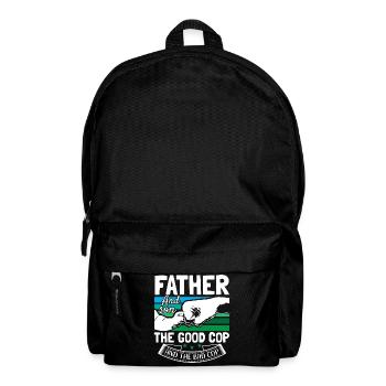 Vater Sohn Eltern Familie - Rucksack - Schwarz - Vorne