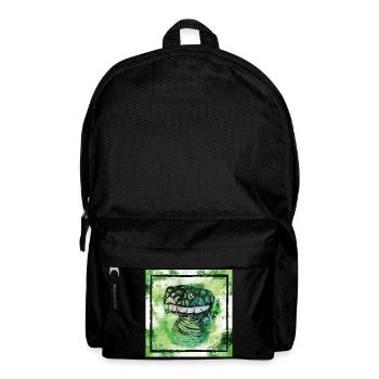 the green nimble snake, animal gifts - Backpack - black - Front