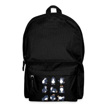 Cool Tier Tanzen Pinguin Seevogel Antarktis - Rucksack - Schwarz - Vorne