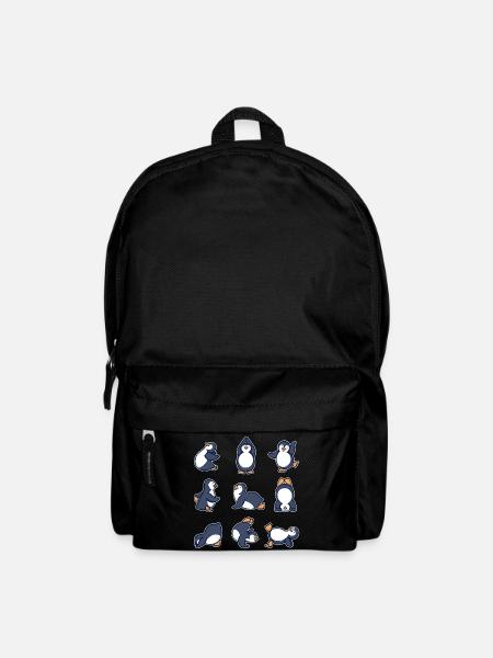 Cool Animal Dancing Penguin Seabird Antarctica - Backpack - black