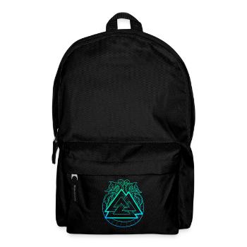 Legendäres nordisches Tiersymbol & Valknut - Rucksack - Schwarz - Vorne