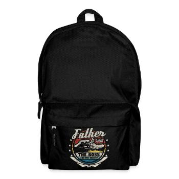 Vater und Sohn Eltern Dad Geschenkidee - Rucksack - Schwarz - Vorne