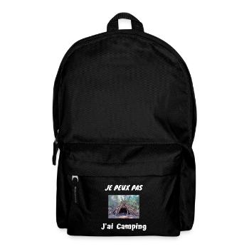 Je peux pas J'ai Camping - Sac à dos - noir - Devant