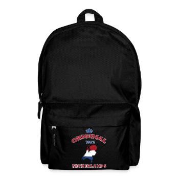 Netherlands original 100% flag design - Backpack - black - Front