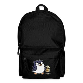 Lustig Pinguin Vogel Zoo Tier Seevogel Bier - Rucksack - Schwarz - Vorne