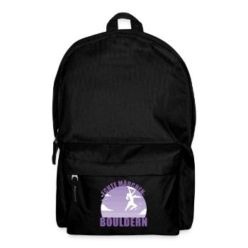 Bouldern Mädchen Hobby Boulderin Berge Geschenk - Rucksack - Schwarz - Vorne