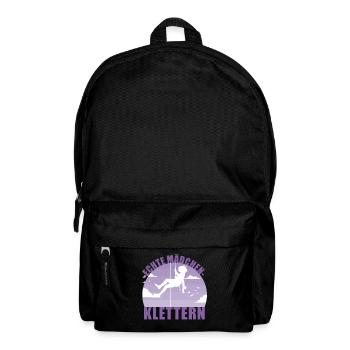Klettern Mädchen Hobby Kletterin Berge Geschenk - Rucksack - Schwarz - Vorne