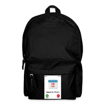 Appel du 18 juin - Sac à dos - noir - Devant