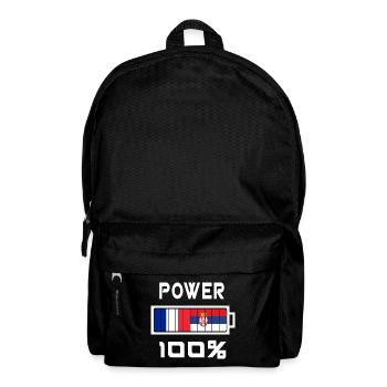 Serbia and France Power 100% - Backpack - black - Front