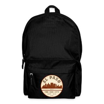 El Paso Skyline Vintage Seal - Rucksack - Schwarz - Vorne
