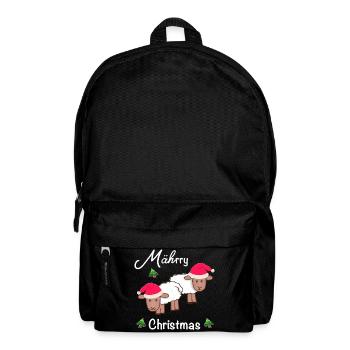 Lustige Weihnachten, MÄHrry Christmas - Rucksack - Schwarz - Vorne