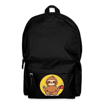 Relax Sloth Animal Chill Vegetarian Jungle - Backpack - black - Front