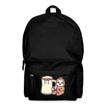 Faul Langsam Vegetarier Säugetier Faultier Tier - Rucksack - Schwarz - Vorne