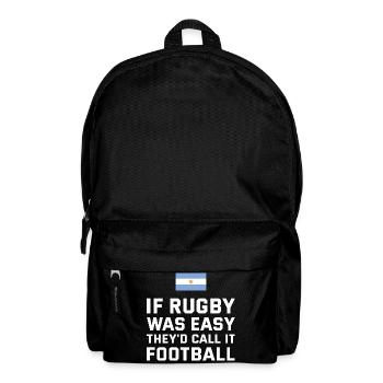 If Rugby Was Easy Argentina Rugby - Backpack - black - Front