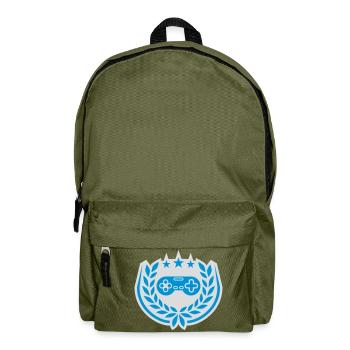 Controller Retro Sterne Lorbeerkranz - Rucksack - Olivgrün - Vorne