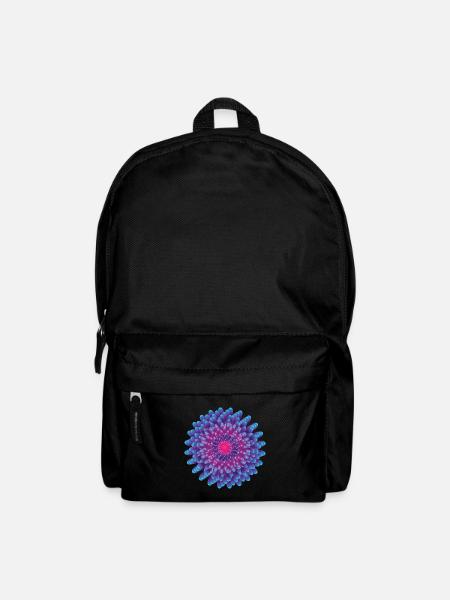 Vektor Blume - Rucksack - Schwarz