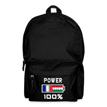 Ungarn und Frankreich Power 100% - Rucksack - Schwarz - Vorne