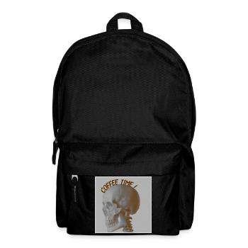 coffee time skull - Sac à dos - noir - Devant