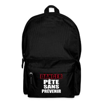 Danger Pete Sans Prévenir - Sac à dos - noir - Devant