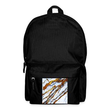 Le marbre blanc rencontre l’or - Sac à dos - noir - Devant