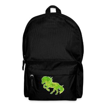 Galopp Pferde Islandpferde Pferdeliebe Trab - Rucksack - Schwarz - Vorne