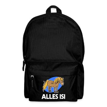 Icelandic Horses Icelandic Pony Statement Pony Horse Fan - Backpack - black - Front