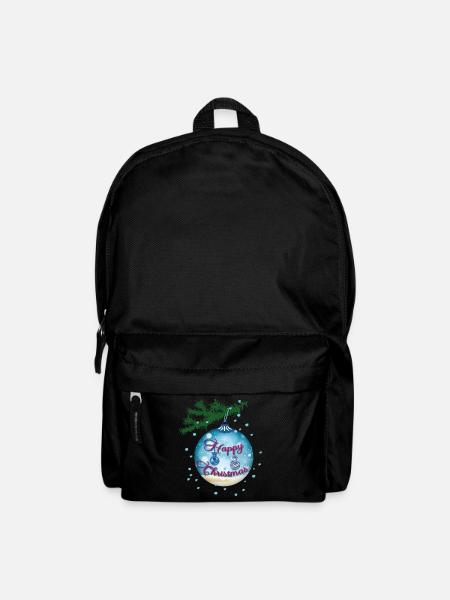Blaue Kugel - Rucksack - Schwarz