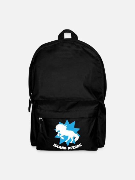 Islandpferde Tölt Galopp Trab Pferde Spruch Pferde - Rucksack - Schwarz