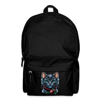 Gorgeous Christmas cat illustration, an excellent - Backpack - black - Front