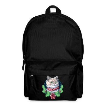 Schönes Weihnachtskatzendesign, ein ausgezeichnetes Weihnachtsgeschenk - Rucksack - Schwarz - Vorne