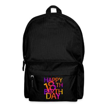 Happy 18th birthday - Backpack - black - Front