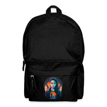 Wonderful painting of a Beautiful cyber Girl - Backpack - black - Front