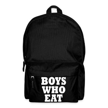 Boys who eat - Rucksack - Schwarz - Vorne