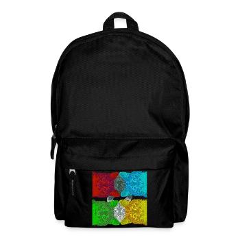 Colourful Cats (Pop Art) designed by HeiArts - Backpack - black - Front