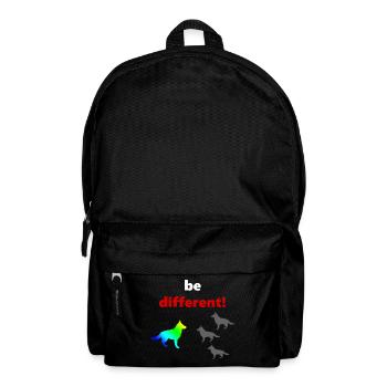 tolle Hundesprüche, Be Different - Rucksack - Schwarz - Vorne