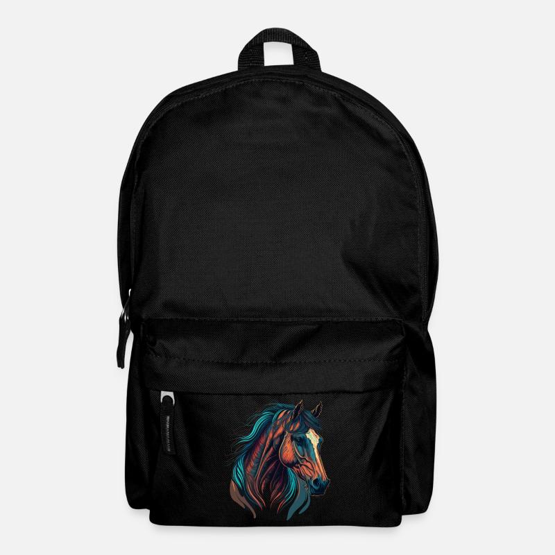 Rennpferd - Rucksack - Schwarz