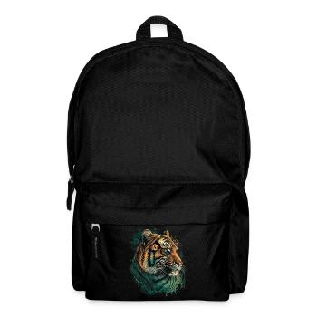 Tigre vert - Sac à dos - noir - Devant