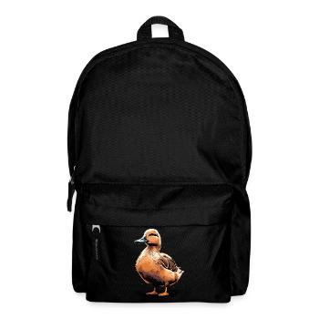 Junge Ente - Rucksack - Schwarz - Vorne